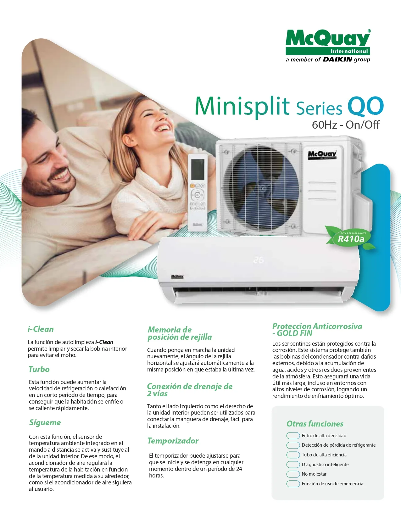 Minisplit McQuay Convencional 24000BTU 5 Minisplit McQuay Convencional 12000BTU