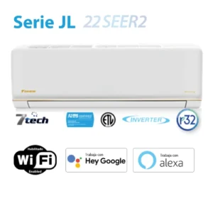 Minisplit Daikin Inverter Clase A 12000 BTU, Seer 22, 220V, Wifi Ph1 60Hz 1TR R32 JL – Tub 1/4 x 3/8