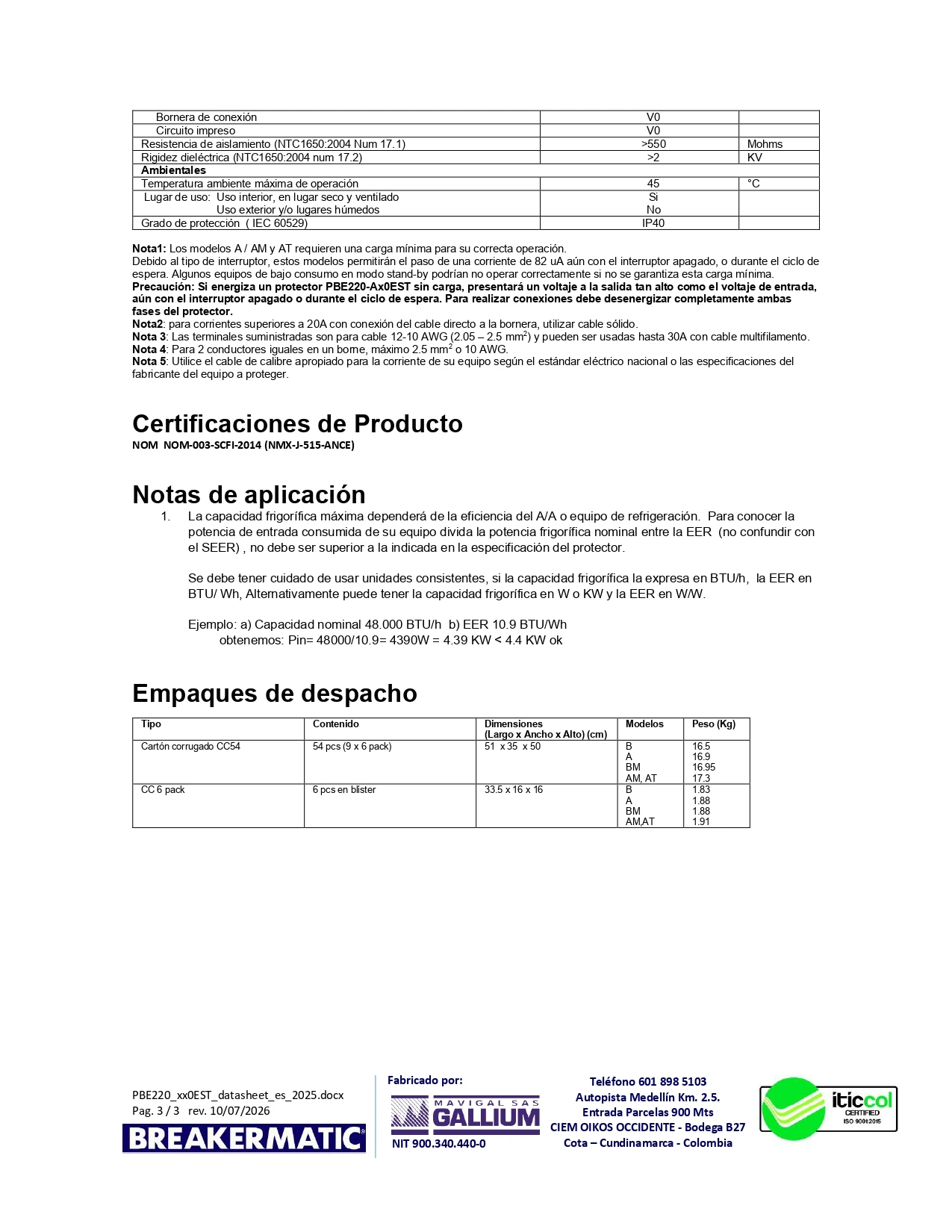 Protector de Voltaje Breakermatic 220V 30A 4 Protector de Voltaje Breakermatic 220V 30A - Imagen 4