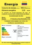 Minisplit Daikin Inverter Clase C 24.000 BTU R32 220V WiFi